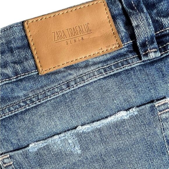 Zara Jean shorts mid rise cut off style distressed size 8 - Picture 7 of 12